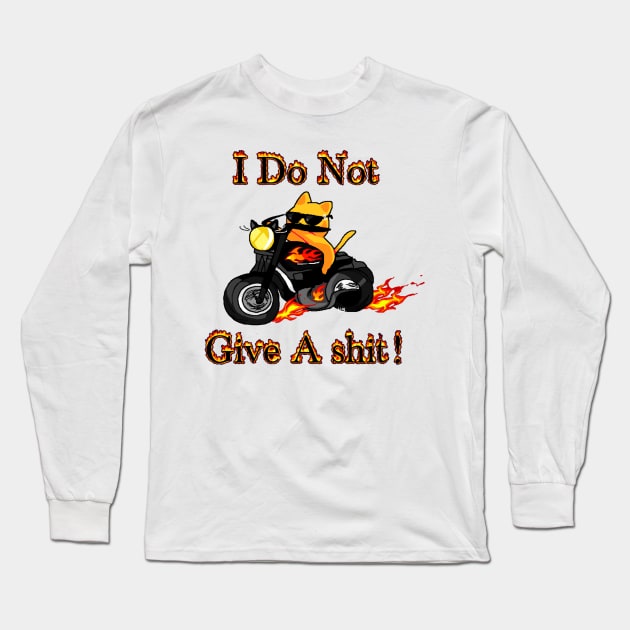 I do not give a shit! Long Sleeve T-Shirt by Usedsoil